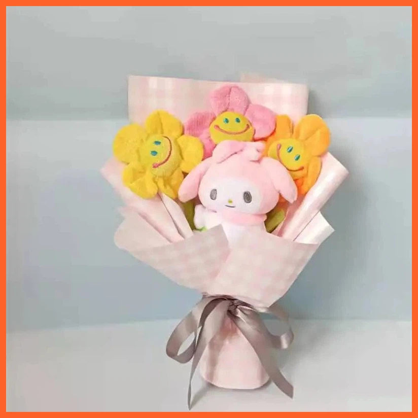 whatagift.com.au 16 Beautiful Cat Plush Doll Toy Sanrio Bouquet Gift Box For Valentine's Day Christmas Graduation Gifts