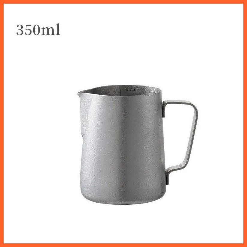whatagift.com.au 350ML Retro 350 ML/ 600 ML Coffee Milk Frothing Pitcher Jug | Stainless Steel Latte Art Essential