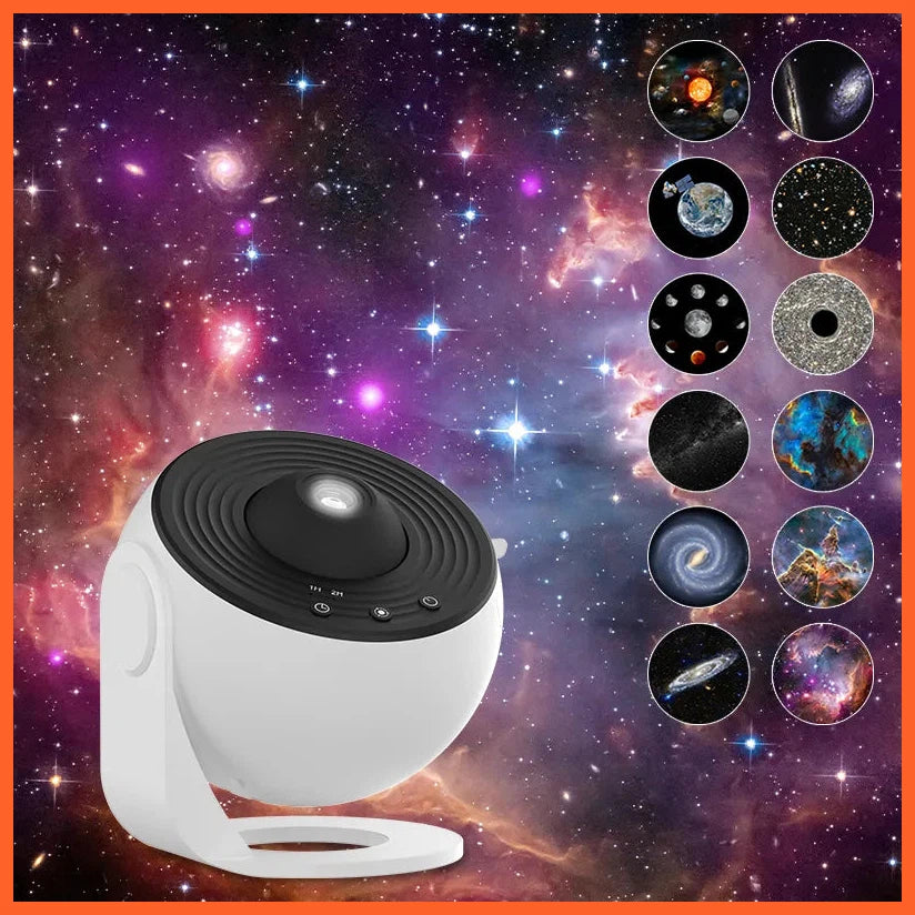 Night Light Galaxy Projector Starry Sky Projector|360° Rotate Planetarium Lamp For Kids Bedroom