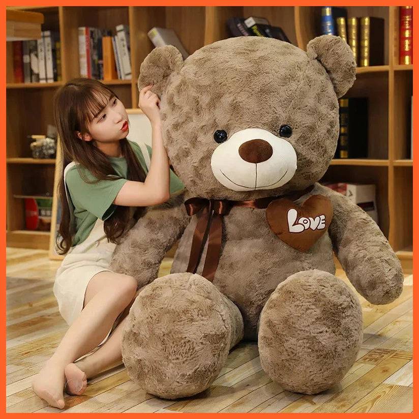 Teddy Bear With Love Stuffed Plush Toys Doll Pillow