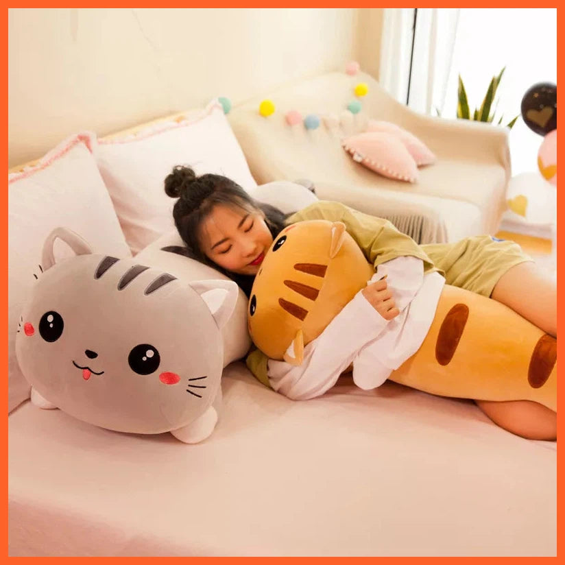 50/130 Cm Long Cat Pillow Soft Stuffed Plush Toy