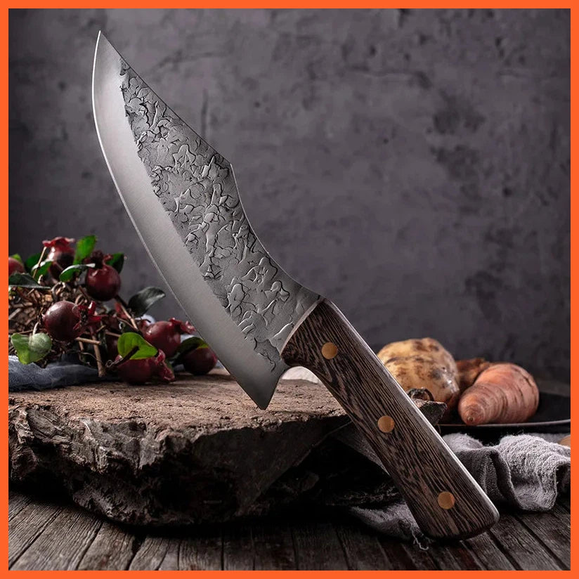 Forged Boning Butcher Knife | Kitchen Stainless Steel Meat Chopping Knife