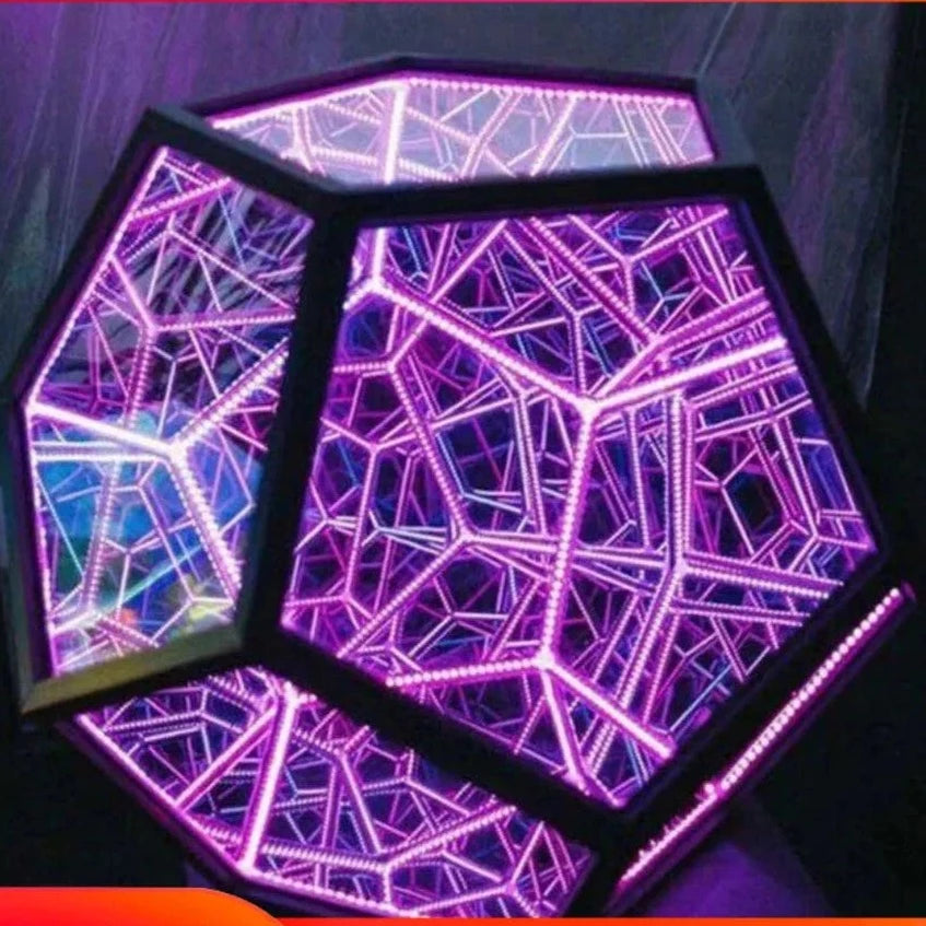 Christmas Decor Night Lights | Creative Dodecahedron Cool Color Art Lights | Night Lamps