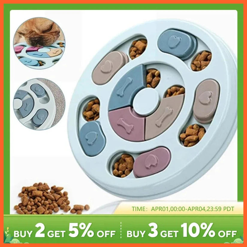 Pet Feeder Dog Educational Toys Increase Puppy Intellectual Food Dispenser Interactive Educational Feeding Toys