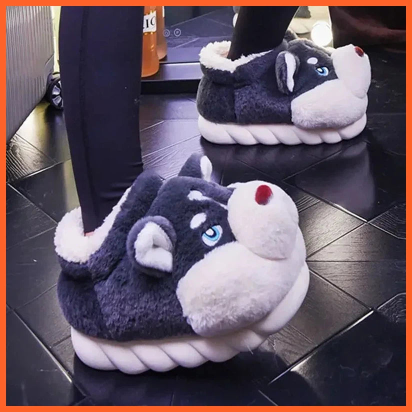 Women Winter Warm Cotton Slippers  | Plush Lining Indoor Couple Home Slipper