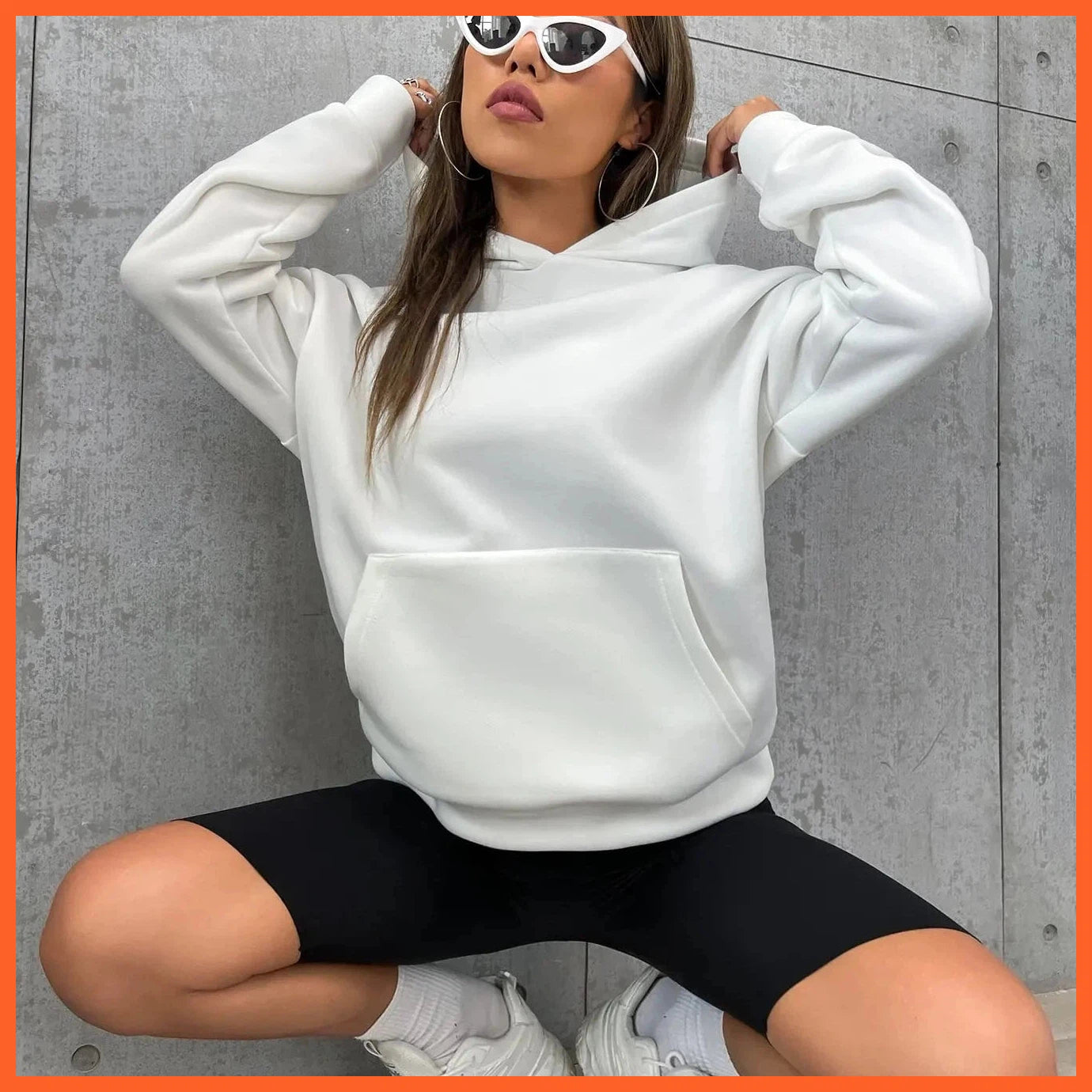 Every Thing Will Be Okay Creative Letter Hoody Female Casual Pocket Hoodie Fashion Loose Clothes Warm Comfortable Pullover