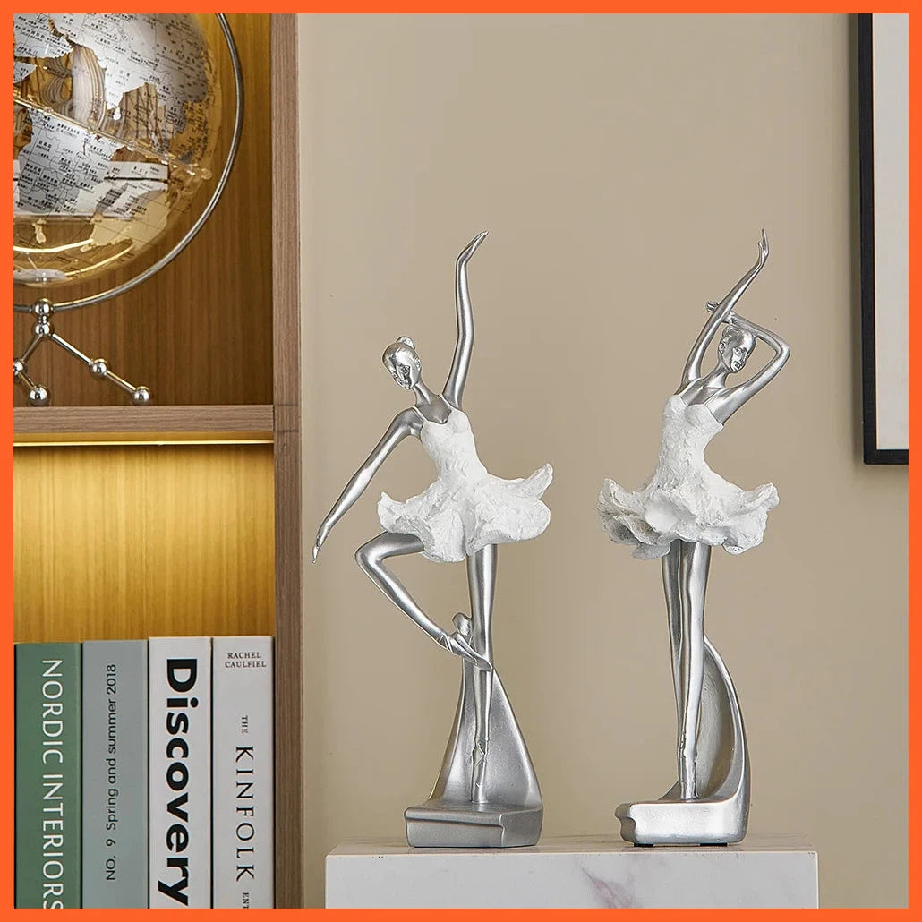 Ballet Dancer Nordic-Style Statue Desktop Decoration Modern Home Accessories