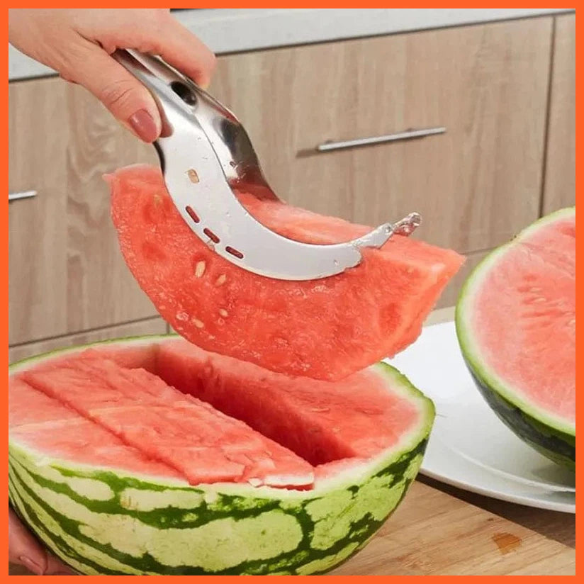 whatagift.com.au Efficient Watermelon Cutting Stainless Steel Windmill Cutter | Handy Kitchen Gadget