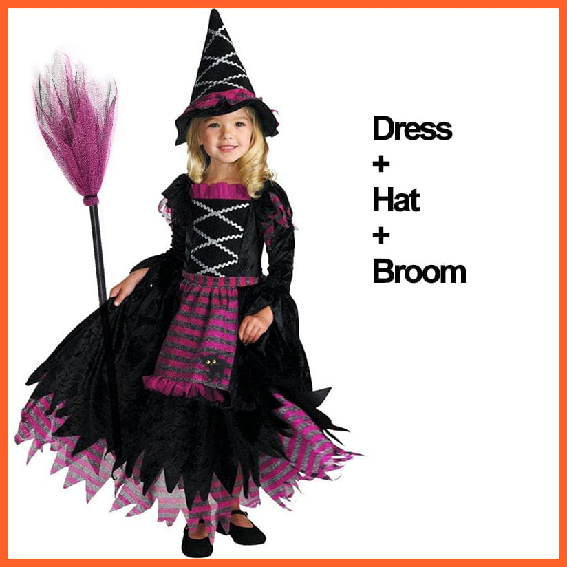 whatagift.com.au 0 2-3T (Tag S) / Halloween Set A Halloween Costume Maleficent Tutu Dress | Cosplay Evil Queen Black Mesh Dress