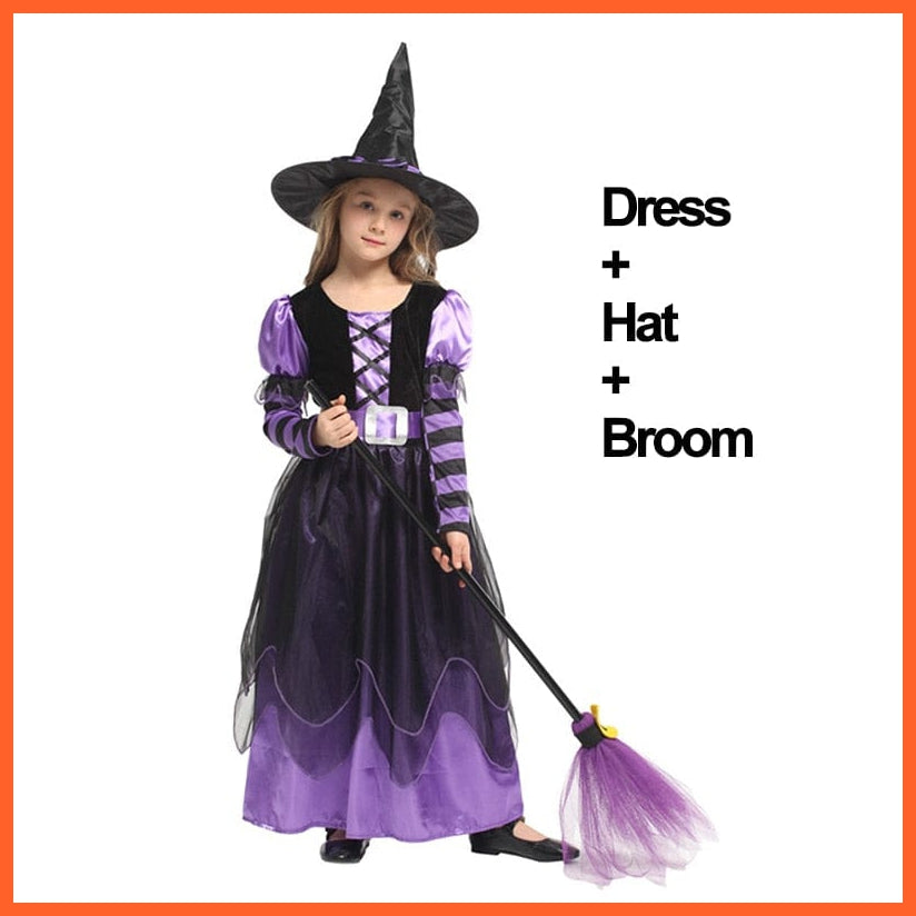 whatagift.com.au 0 2-3T (Tag S) / Halloween Set B Halloween Costume Maleficent Tutu Dress | Cosplay Evil Queen Black Mesh Dress