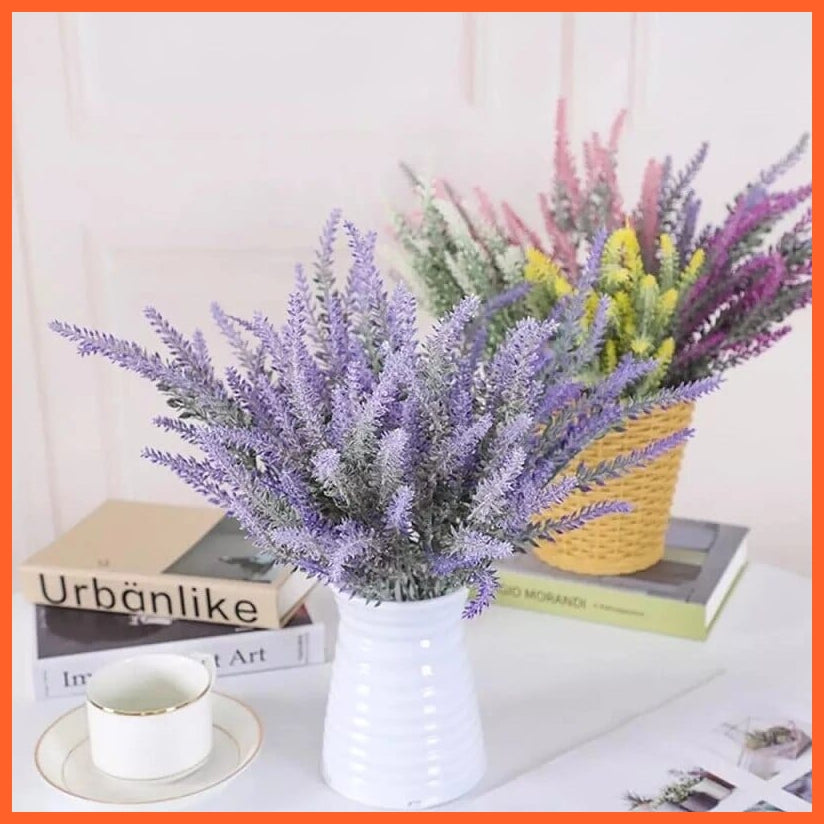 whatagift.com.au 1/3Bundles Artificial Lavender Flowers | Fake Plant For Home Decoration