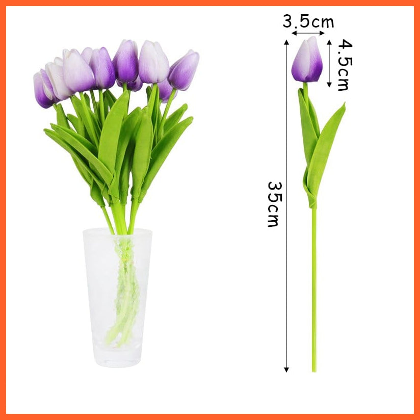 whatagift.com.au 10Pcs Artificial Flowers Garden Tulips