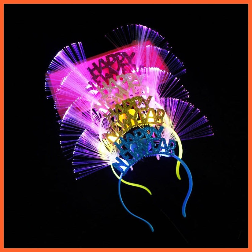 whatagift.com.au 14 10pcs Adult Kids Glowing LED Party Accessories | Cat Bunny Crown Flower Headband | Halloween Party