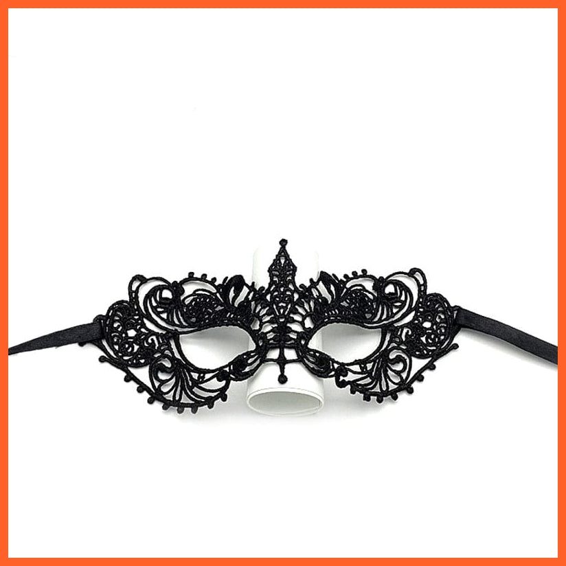 whatagift.com.au 15 Women Hollow Lace Masquerade Face Mask | Cosplay Prom Halloween Party Masks | Eye Mask