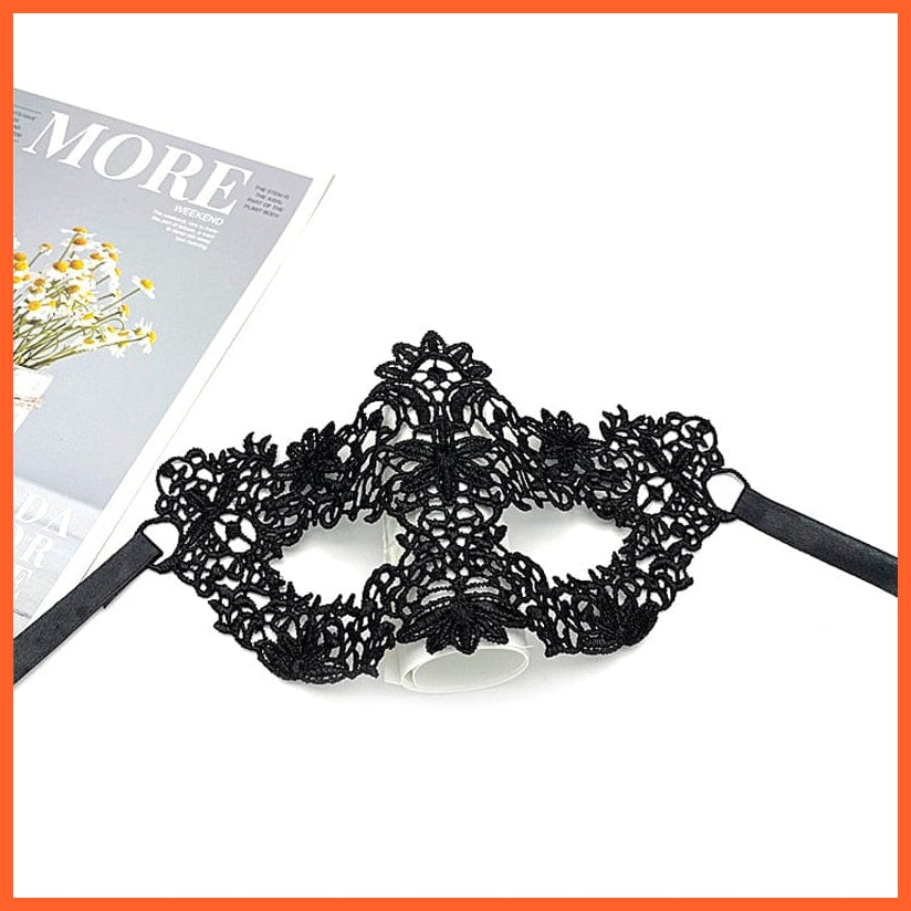 whatagift.com.au 18 Women Hollow Lace Masquerade Face Mask | Cosplay Prom Halloween Party Masks | Eye Mask