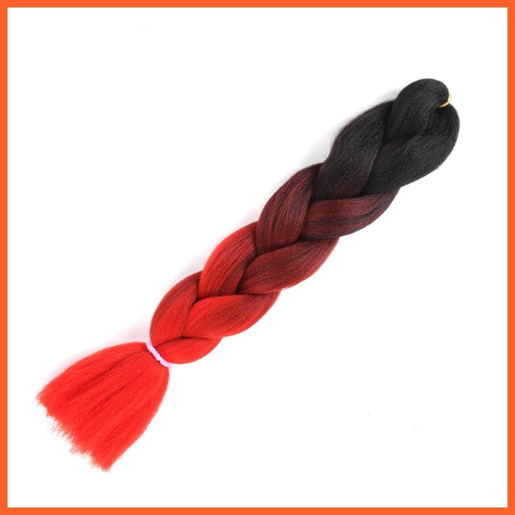 whatagift.com.au 24inches-M49 / 24inches 24 Inches Jumbo Braid Synthetic Ombre Hair Extension For Women