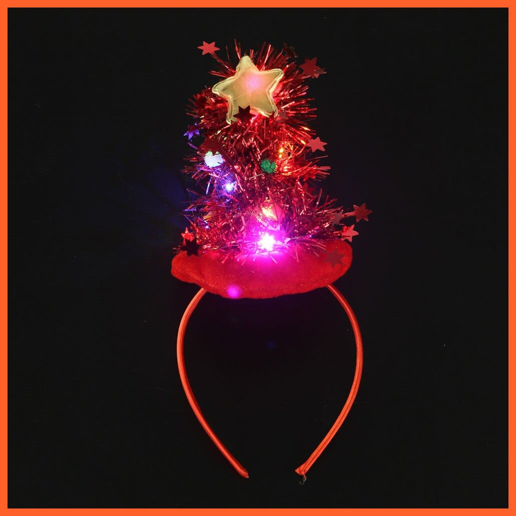whatagift.com.au 31 10pcs Adult Kids Glowing LED Party Accessories | Cat Bunny Crown Flower Headband | Halloween Party