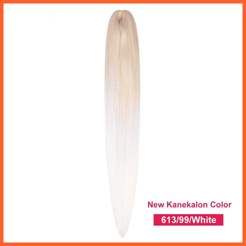 whatagift.com.au 39M / 22inches / 1Pcs/Lot Synthetic 22 Inch 60G Kanekalon Hair Jumbo Braid | Yaki Straight Hair Extension Pink Blonde Twist