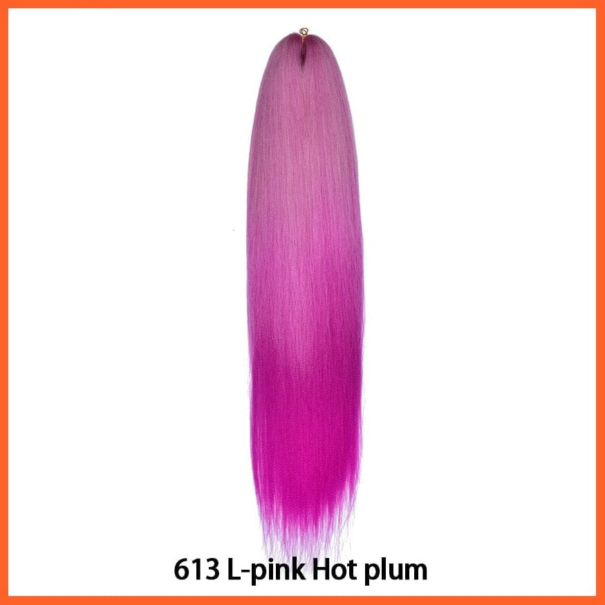 whatagift.com.au #60 / 22inches / 1Pcs/Lot Synthetic 22 Inch 60G Kanekalon Hair Jumbo Braid | Yaki Straight Hair Extension Pink Blonde Twist