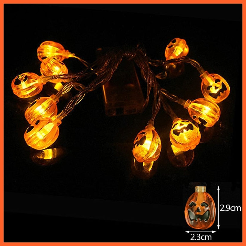 whatagift.com.au A8 1.5M 10 LED Halloween Led Light String | Pumpkin Lamp Hanging Halloween Party Decoration Lights