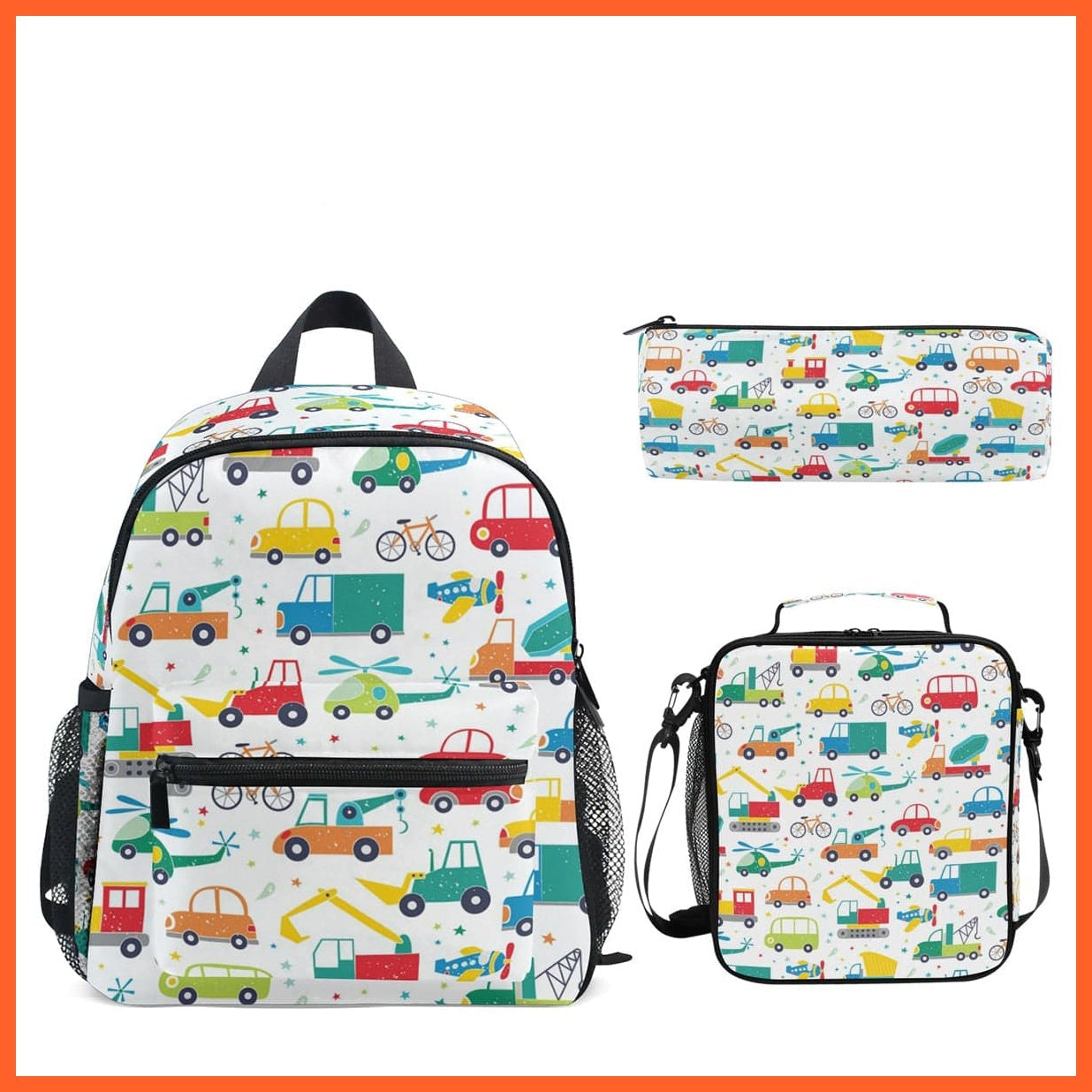 whatagift.com.au Bags & Bagpacks 01 set 3pcs/set Small Kindergarten Backpack |  Kids Dinosaur printed Schoolbag