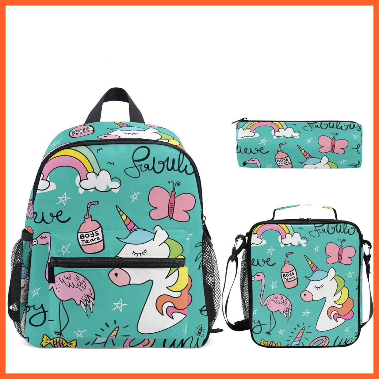 whatagift.com.au Bags & Bagpacks 05 set 3pcs/set Small Kindergarten Backpack |  Kids Dinosaur printed Schoolbag