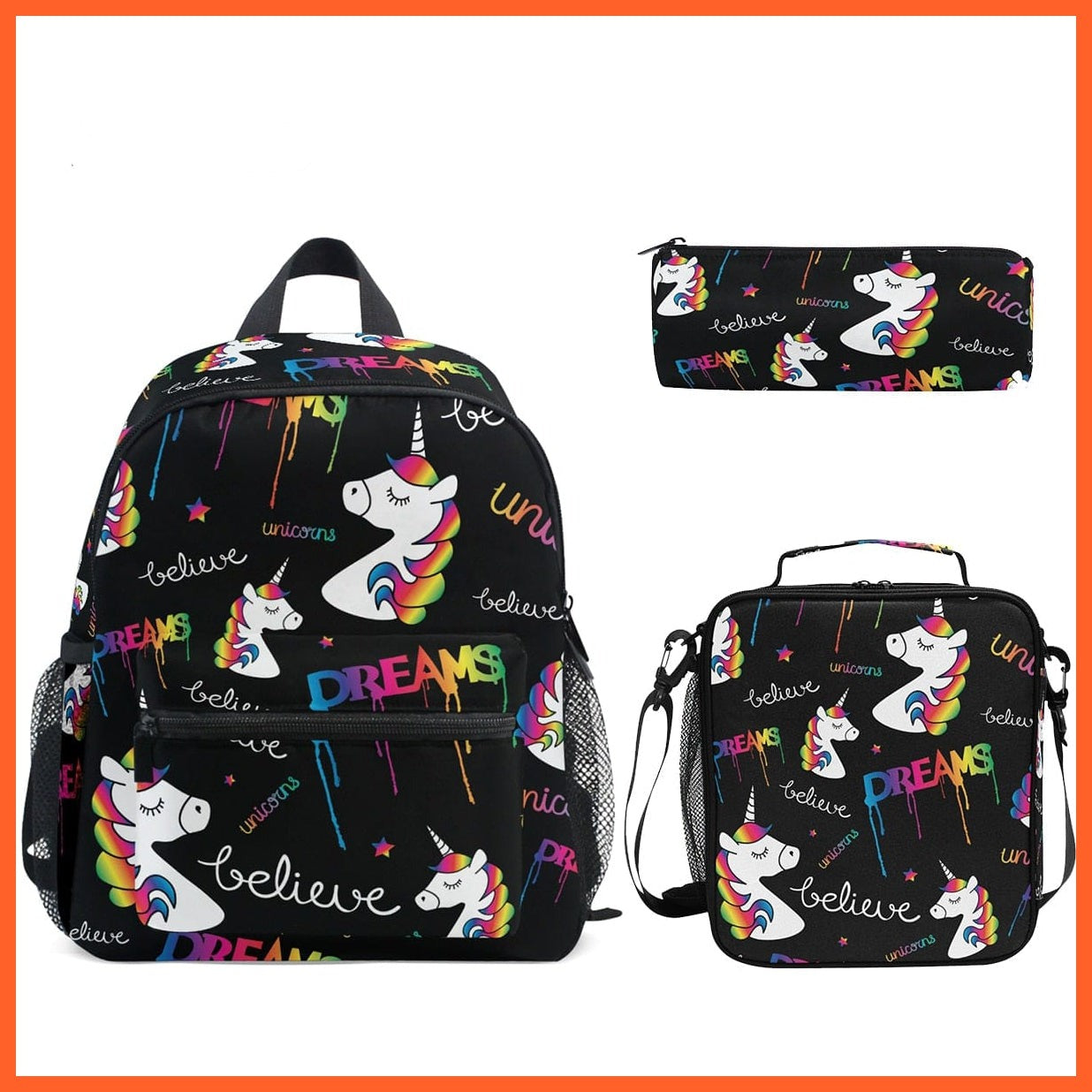 whatagift.com.au Bags & Bagpacks 06 set 3pcs/set Small Kindergarten Backpack |  Kids Dinosaur printed Schoolbag