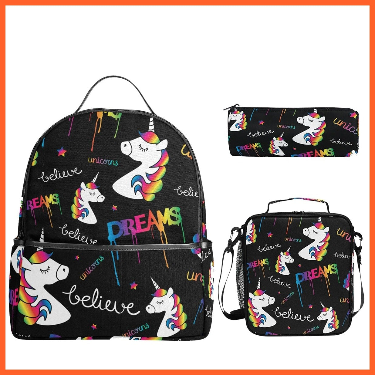 whatagift.com.au Bags & Bagpacks 07 set 3pcs/set Small Kindergarten Backpack |  Kids Dinosaur printed Schoolbag
