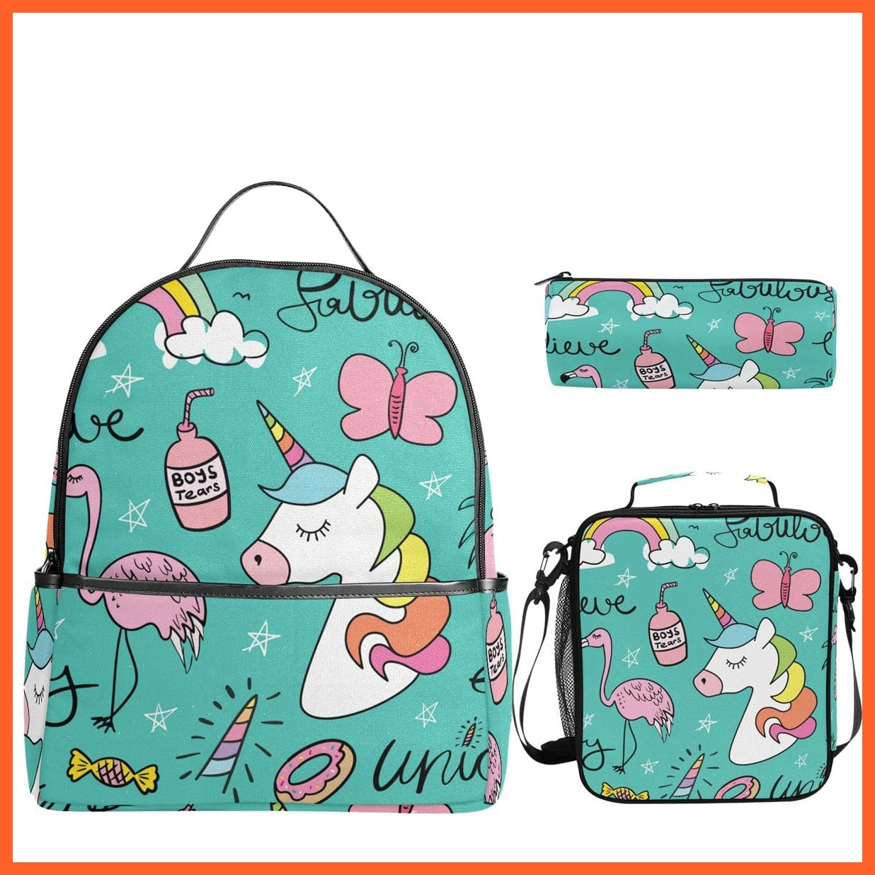 whatagift.com.au Bags & Bagpacks 08 set 3pcs/set Small Kindergarten Backpack |  Kids Dinosaur printed Schoolbag