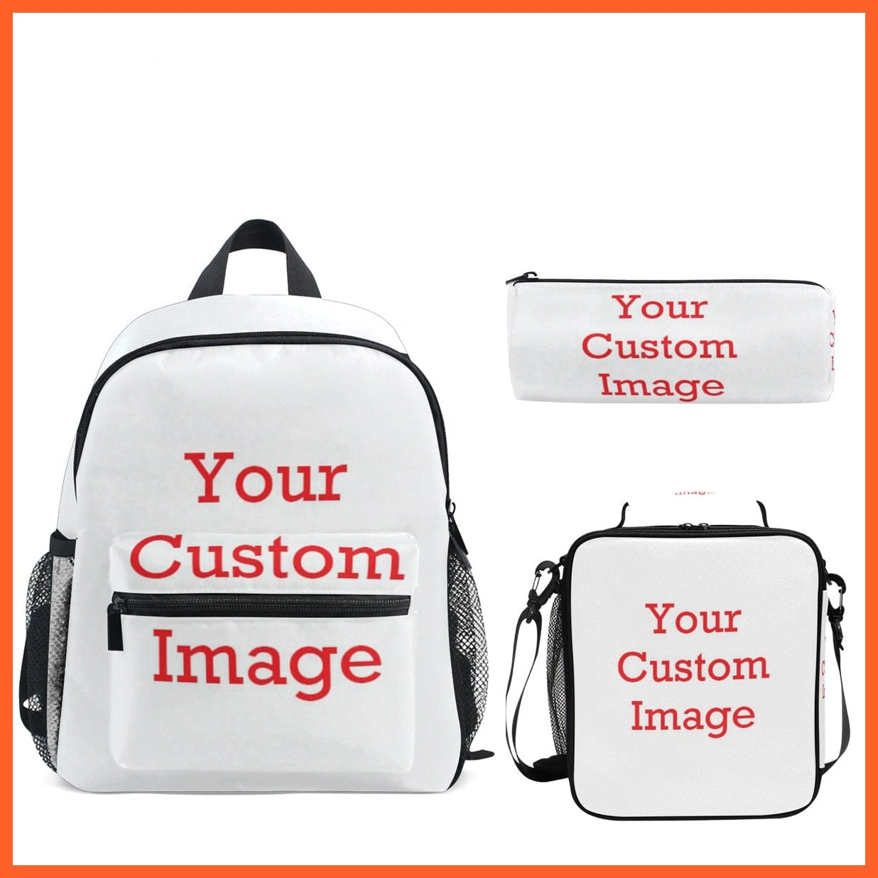 whatagift.com.au Bags & Bagpacks Custom 02 set 3pcs/set Small Kindergarten Backpack |  Kids Dinosaur printed Schoolbag