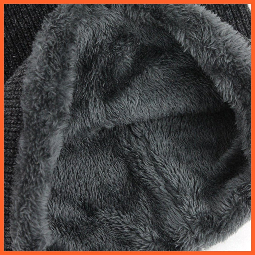 Unisex Skullies Beanies Men Scarf Knitted Cap |   Warm Wool Thick Winter Hats For Men Women Beanie | whatagift.com.au.