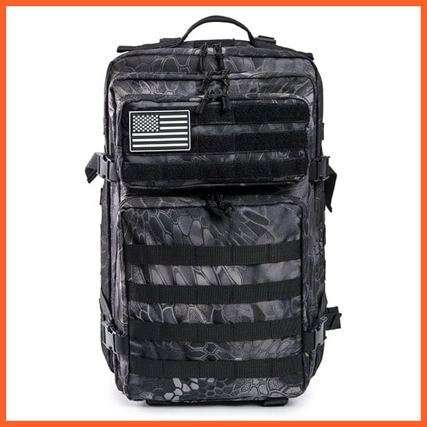 whatagift.com.au Black SnakeSkin / China 50L Camouflage Army Backpack | Military Tactical Waterproof Bags