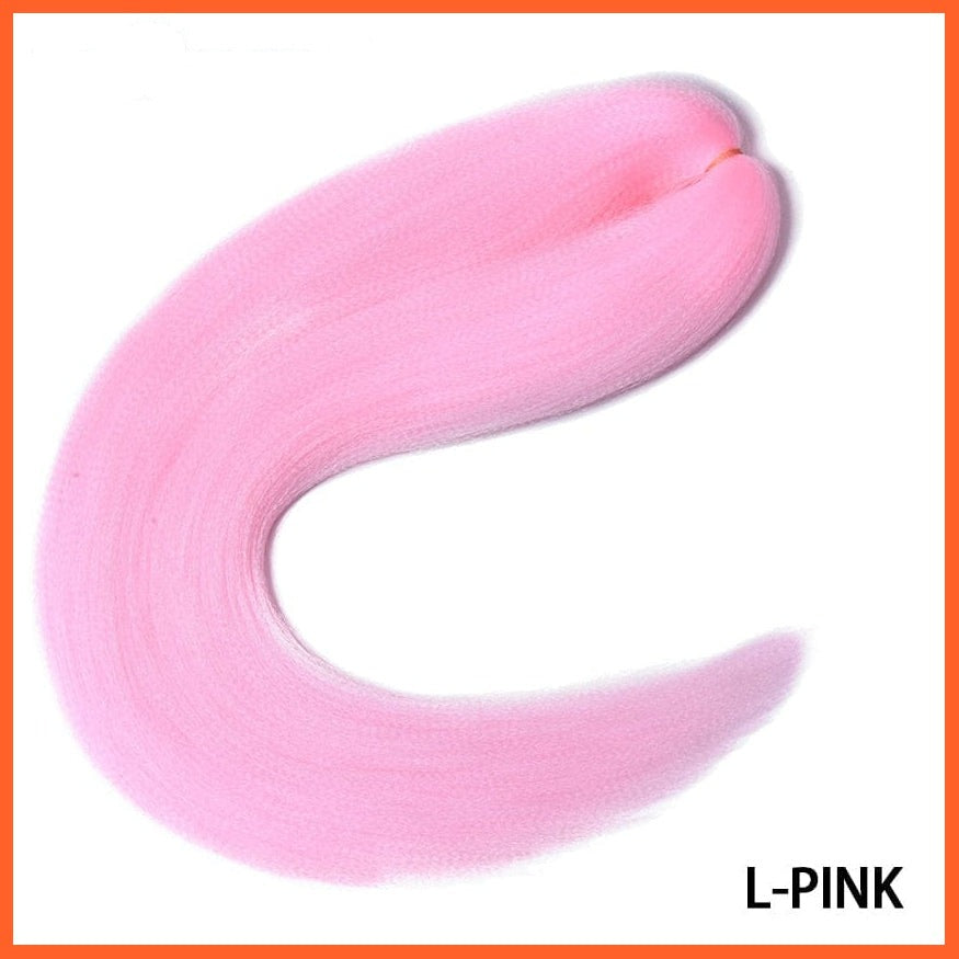 whatagift.com.au Bug / 22inches / 1Pcs/Lot Synthetic 22 Inch 60G Kanekalon Hair Jumbo Braid | Yaki Straight Hair Extension Pink Blonde Twist