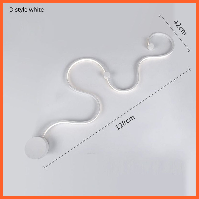 whatagift.com.au D 128CM white / China / warm white Modern Wall Lamps for home decore