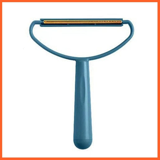 whatagift.com.au Dark Blue Portable Pet Hair Remover Brush | Lint Remover Brush | Fuzz Fabric Shaver