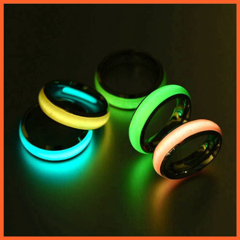 whatagift.com.au Fashionable Stainless Steel Luminous Ring For Women and Men