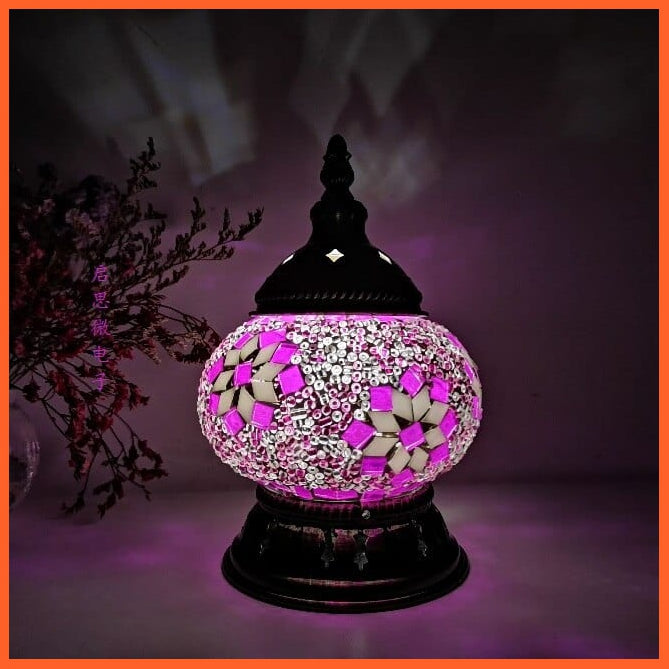 whatagift.com.au FPP / EU plug Newest Turkish Mosaic Table Lamp | Handcrafted Glass Lamp |Bed Side Lamp