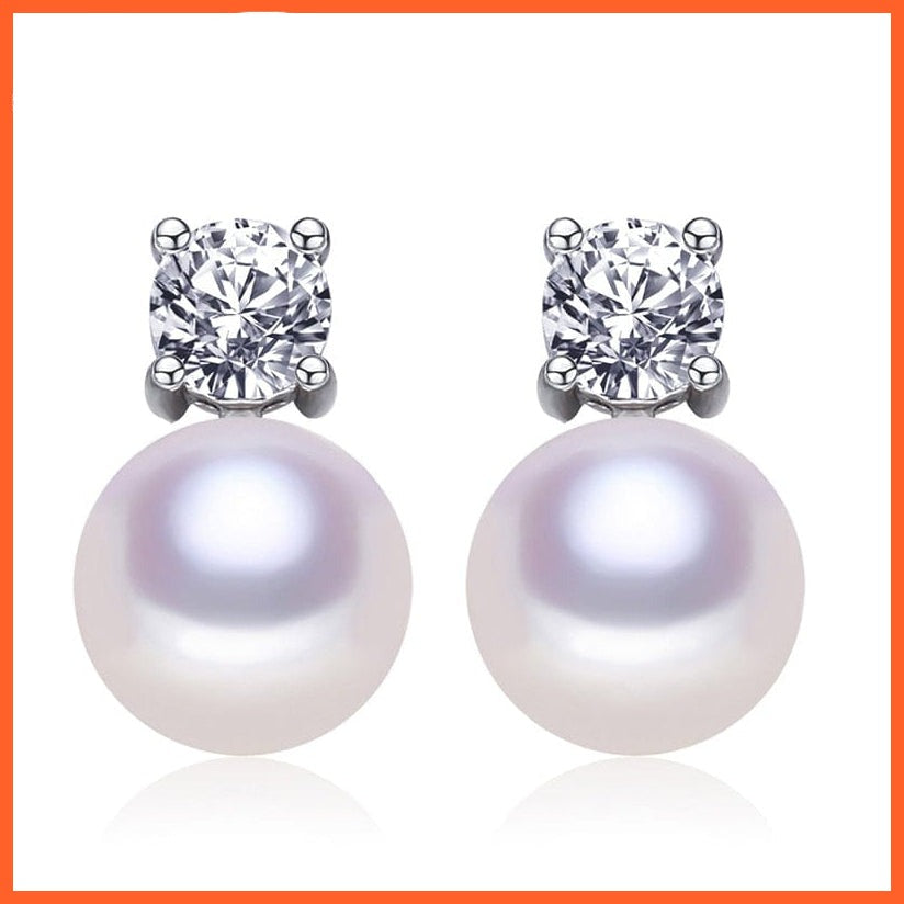 whatagift.com.au Genuine Natural Freshwater Pearl Earrings for Women