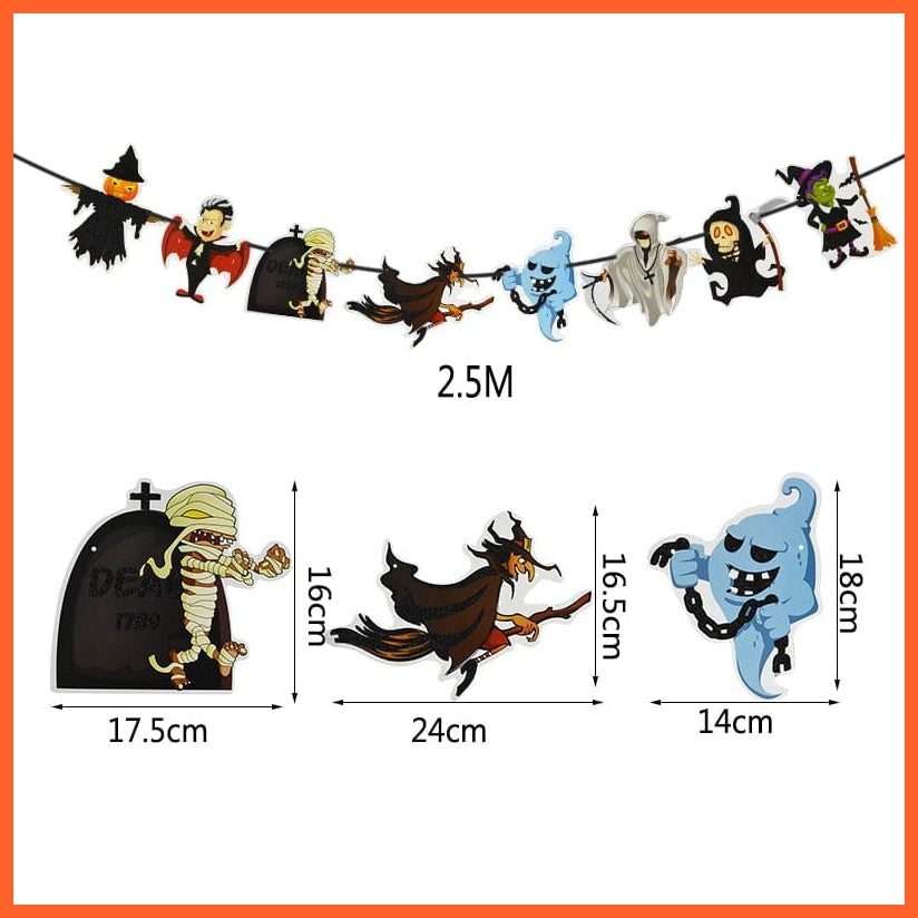whatagift.com.au Halloween Banner C Halloween Banner for hanging Decorations | Halloween House Party Decoration