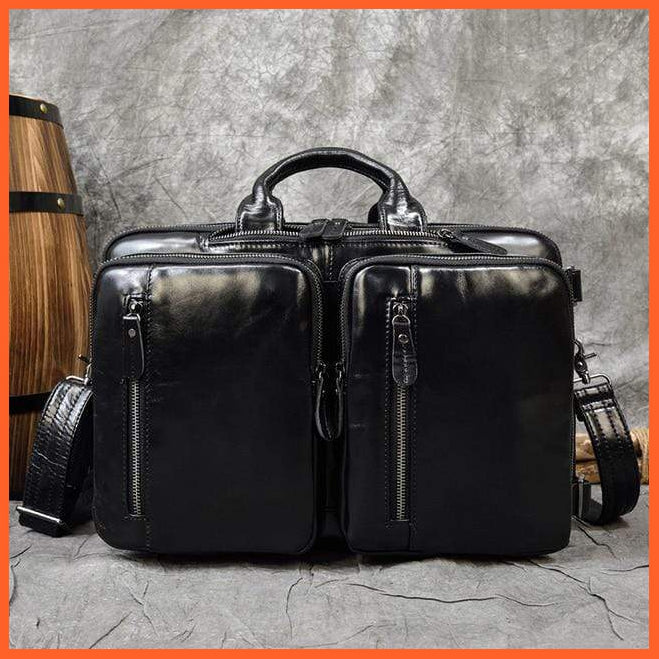 Men Briefcase Leather Hand Bag | whatagift.com.au.