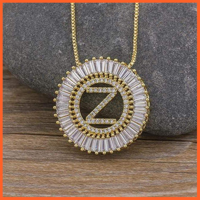 A-Z Classy Letter Pendant With Chain | Elegant Neck Piece For Women | whatagift.com.au.