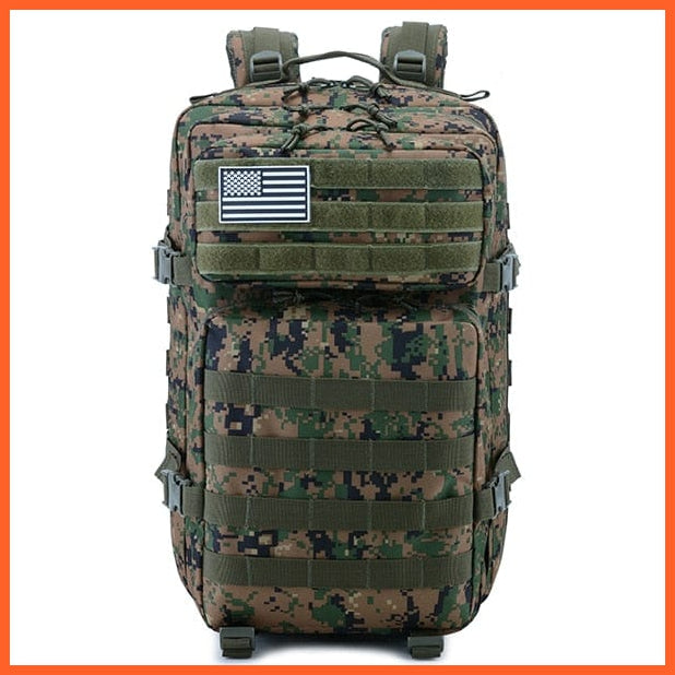 whatagift.com.au Jungle Digital / China 50L Camouflage Army Backpack | Military Tactical Waterproof Bags