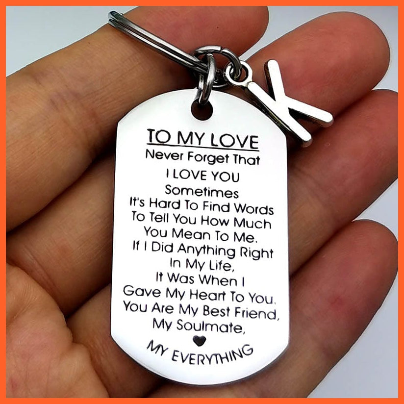 whatagift.com.au Keychains Gifts for Him Her To My Love Keychain