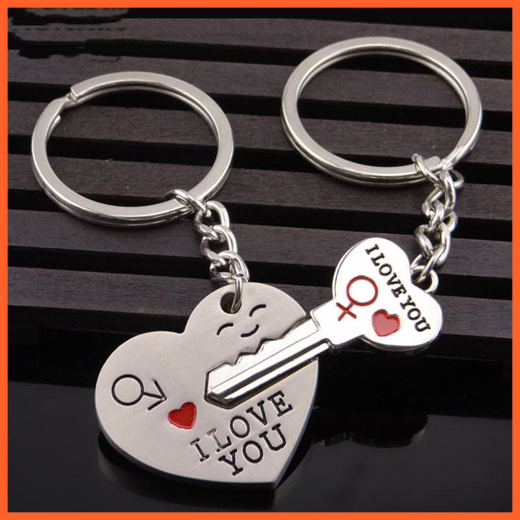 whatagift.com.au Keychains New Couples Keychain Romantic Symbolic