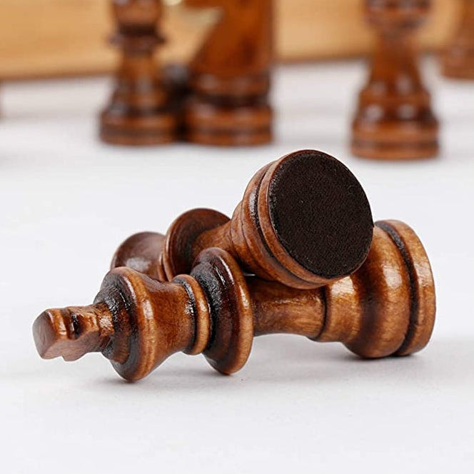 Large Magnetic Wooden Folding Chess Set | whatagift.com.au.