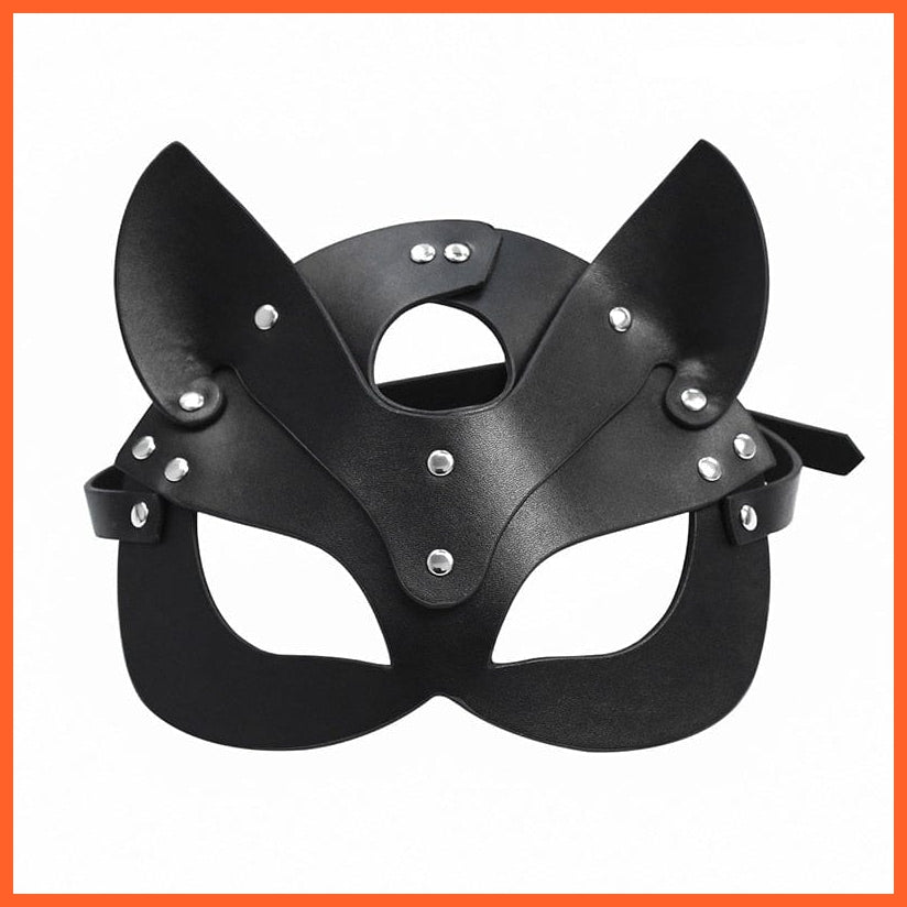 whatagift.com.au mask Women Sexy Leather Half face Fancy Masks | Halloween Cat Mask