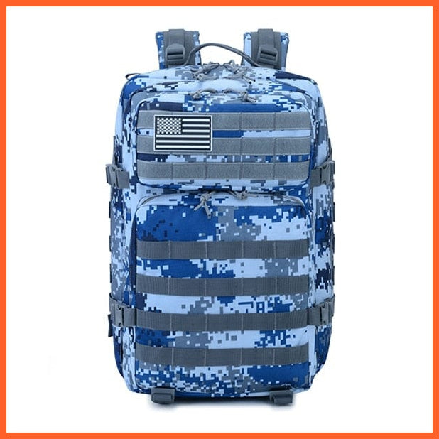 whatagift.com.au Navy Digital / China 50L Camouflage Army Backpack | Military Tactical Waterproof Bags