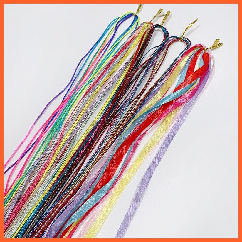 whatagift.com.au No.12 Mix 30Pcs 90cm Mix Colorful 4-30Pcs Hair braids Rope | Strands for African Girls Braids| DIY Ponytail braids For Women