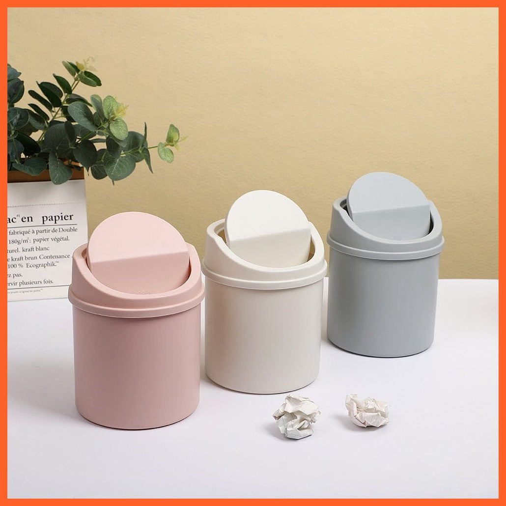whatagift.com.au office accessories Mini Simplicity Dustbin For Desktop Plastic Garbage Manager For Office Supplies
