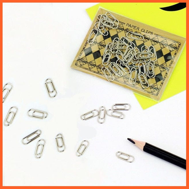 whatagift.com.au office accessories sliver / China 50pcs /bag mini heart gold rose gold Color Clip | Bookmark binder paper Clips